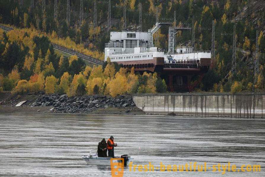 Краснојарск резервоар - заштићени места Сибериа