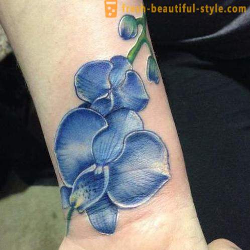 Цвет тетоважа на руци за дјевојчице. вредност