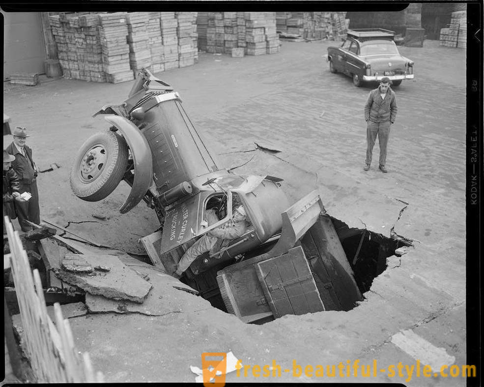 Фото колекција незгода на путевима Америке у годинама 1930-1950