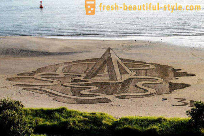 3Д-цртежи на песку