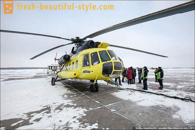 Лети хеликоптером Ми-8 на снегу Сургут