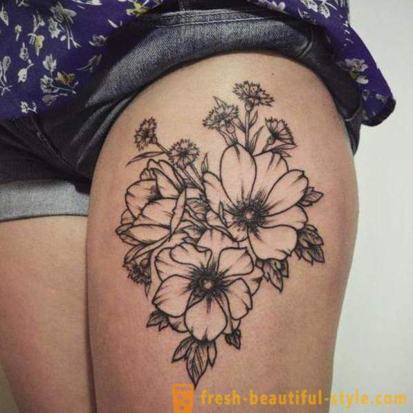 Фловер тетоважа - оригинални начин изражавања