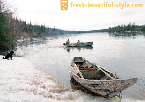 Риболов у Ханти-Мансијск. Река Ханти-Мансијск