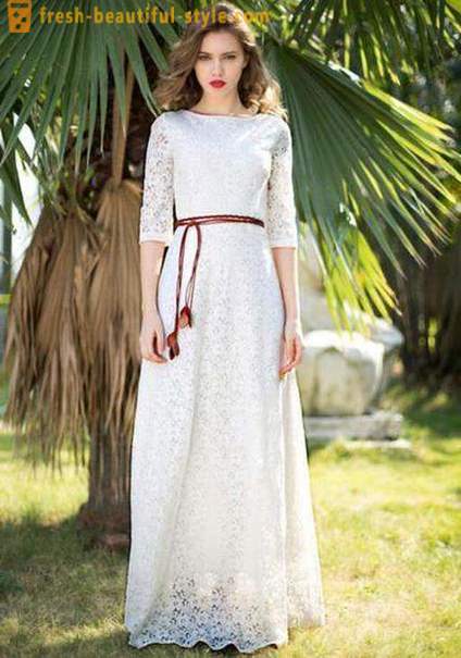 Дуга бела хаљина - посебан елеменат женске гардеробе