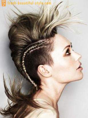 Фризура са обријан женском храму. Опције и стилова шишање, врсте за обликовање косе.