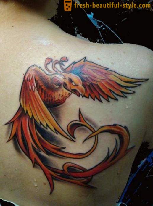 Феникс - тетоважа, значење које се не може у потпуности разумети